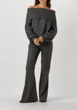 DAMES GESTUZ grijze trui adiegz off shoulder