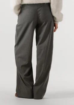 DAMES GESTUZ grijze wijde broek gzpaula melange mw wide pants