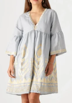 DAMES GREEK ARCHAIC KORI grijze mini jurk 231114