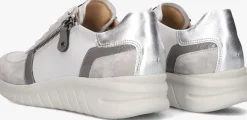 DAMES HARTJES grijze lage sneakers wave