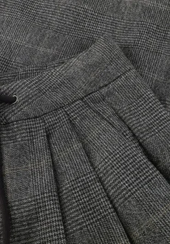 DAMES HAUTE L'AMITIÉ grijze haute l'amitié wijde broek michelle check tailor tie tall pants