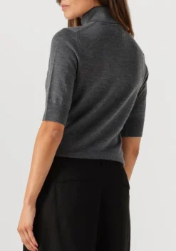 DAMES HERSKIND grijze top perry knit blouse