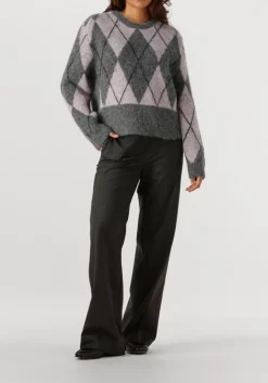 DAMES HERSKIND grijze trui carter knit blouse