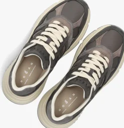 DAMES HOGAN grijze lage sneakers h669 allacciato h