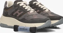 DAMES HOGAN grijze lage sneakers h669 allacciato h