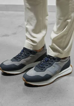 Heren HOGAN grijze lage sneakers h601 allacciato