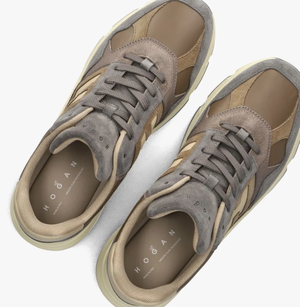 Heren HOGAN grijze lage sneakers hyperlight allacciato h