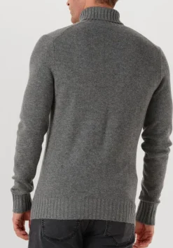 Heren LEURINK KNIT grijze coltrui trani col