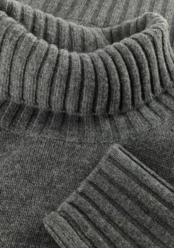 Heren LEURINK KNIT grijze coltrui trani col