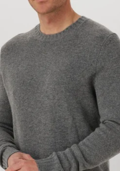 Heren LEURINK KNIT grijze trui rifredo o-neck
