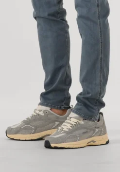 Heren MERCER AMSTERDAM grijze lage sneakers the re-run vintage m