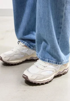 DAMES MIZUNO grijze lage sneakers wave mujin tl