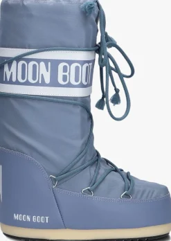 DAMES MOON BOOT grijze snowboots nylon veter snowboot