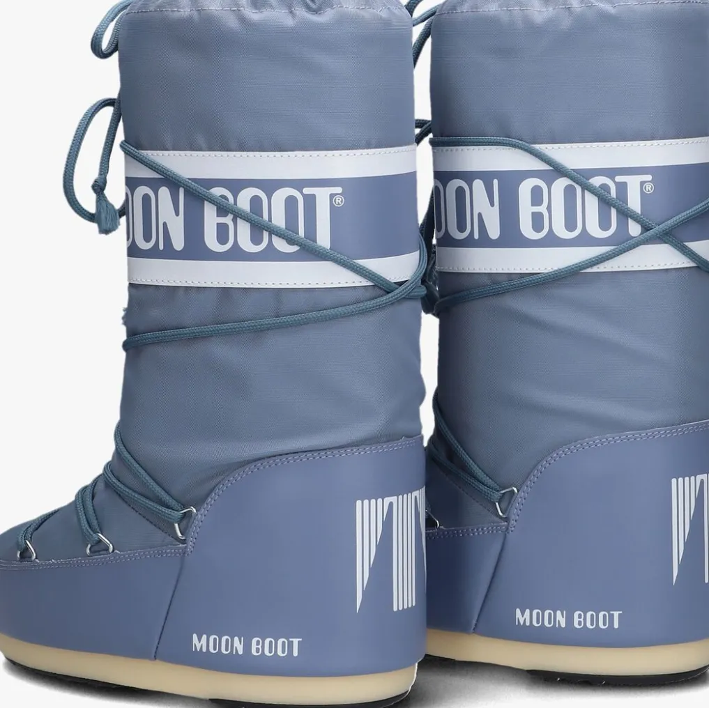 DAMES MOON BOOT grijze snowboots nylon veter snowboot