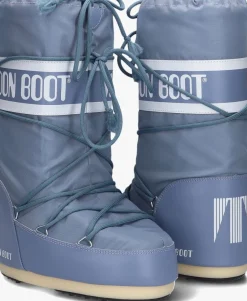 DAMES MOON BOOT grijze snowboots nylon veter snowboot