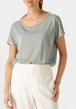 DAMES MOS MOSH grijze t-shirt mmkay tee