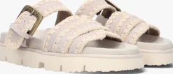DAMES MOU grijze slippers bio sandal buckle strap
