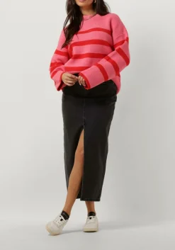 DAMES NOTRE-V grijze midirok denim maxi skirt