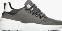 Heren NUBIKK grijze lage sneakers roque roman heren