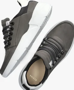 Heren NUBIKK grijze lage sneakers roque roman heren