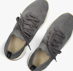 Heren NUBIKK grijze lage sneakers weston knitto