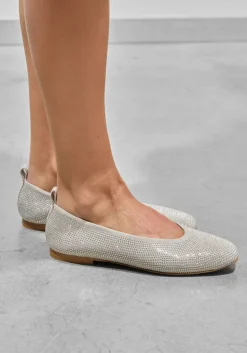 DAMES ODARE grijze ballerina's agata