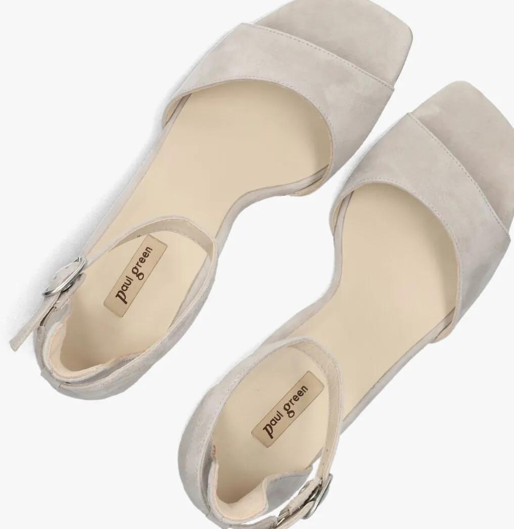 DAMES PAUL GREEN grijze sandalen met hak 6140