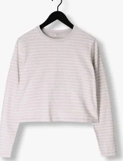 DAMES PENN & INK grijze tops & t-shirts 516 sweater stripe