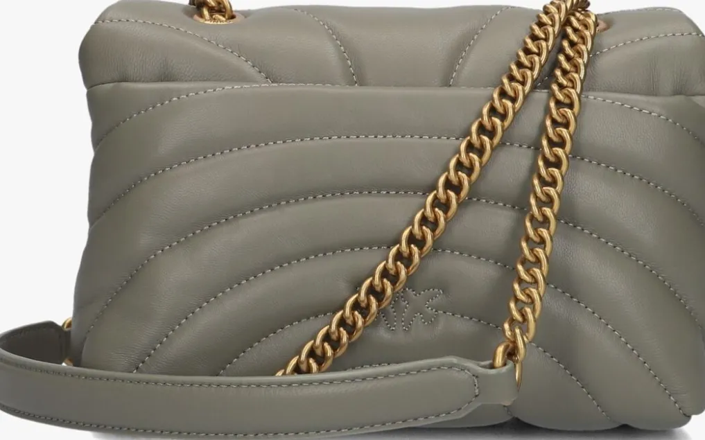 DAMES PINKO grijze schoudertas love puff mini