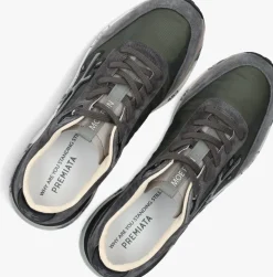 Heren PREMIATA grijze lage sneakers moerun
