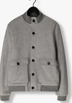 Heren PROFUOMO grijze jack outerw bmbr knit jack