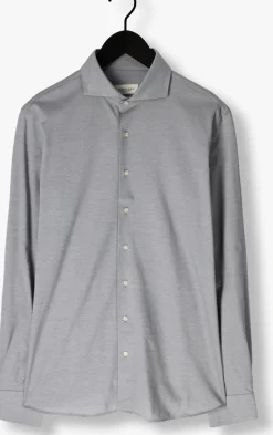 Heren PROFUOMO grijze klassiek overhemd shirt x-cutaway japanese knitted