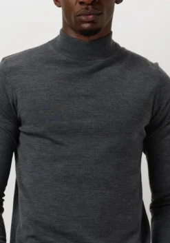 Heren PROFUOMO grijze trui pullover mock