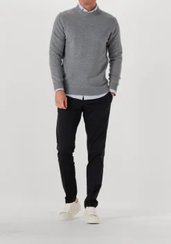 Heren PROFUOMO grijze trui pullover crew neck woolblend
