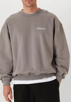 Heren REPRESENT grijze sweater owners club script sweater