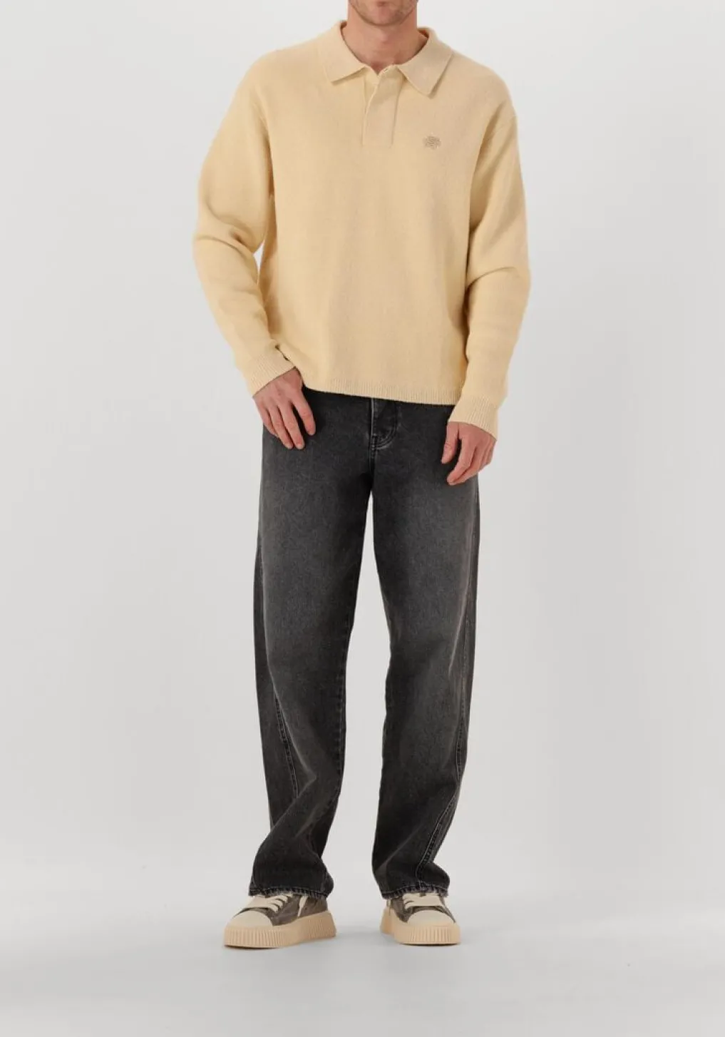 Heren RHUN grijze lage sneakers 2020 treble