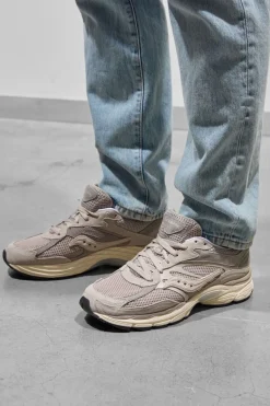 DAMES SAUCONY grijze lage sneakers grid jazz 9