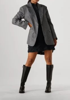 DAMES SECOND FEMALE grijze mini jurk carey tunic dress