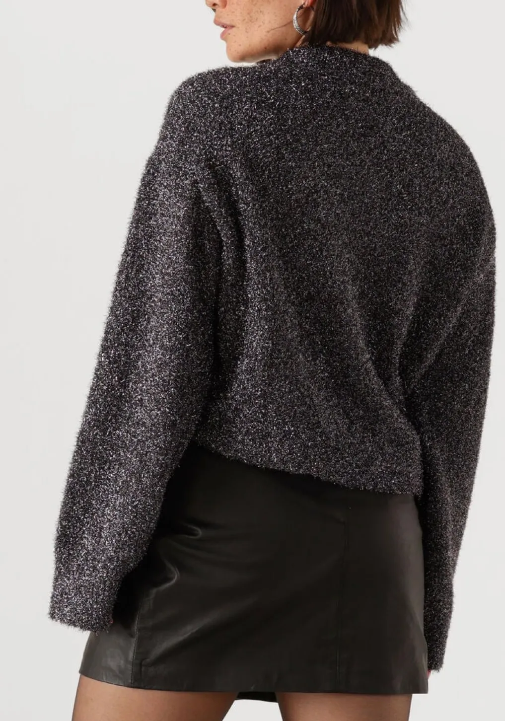 DAMES SECOND FEMALE grijze trui lamilla knit o-neck