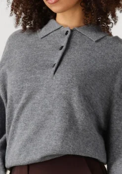 DAMES SECOND FEMALE grijze trui vilena knit ls