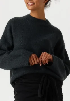 DAMES SECOND FEMALE grijze trui brook knit drop shoulder o-neck