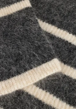 DAMES SECOND FEMALE grijze trui ovalis knit t-neck