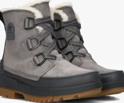 DAMES SOREL grijze veterboots torino ii wp