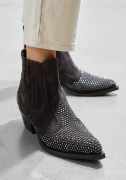 DAMES STEFANO LAURAN grijze enkellaarsjes 9706r