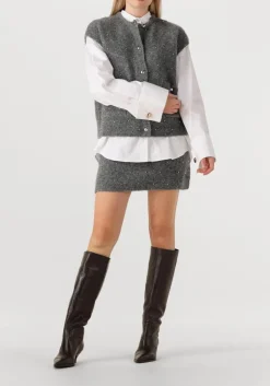 DAMES STUDIO AR grijze minirok lexi boucle knit