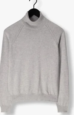 DAMES SUMMUM grijze coltrui turtle neck sweater soft viscose polyamide knit