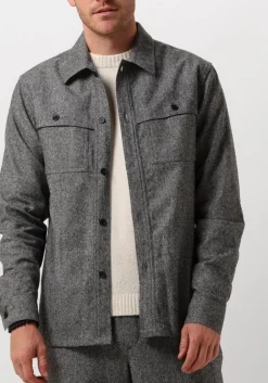Heren THE GOODPEOPLE grijze overshirt solva