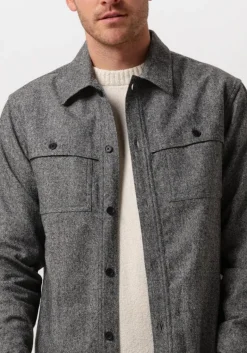 Heren THE GOODPEOPLE grijze overshirt solva