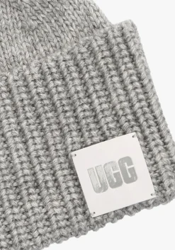 Heren UGG grijze handschoenen knit beanie and glove set