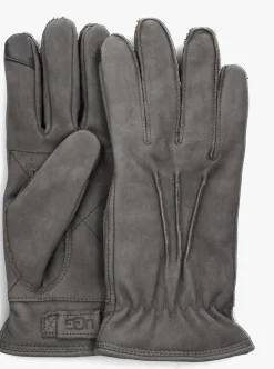 Heren UGG grijze handschoenen point leather glove